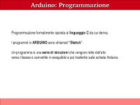 Slides Programmazione Arduino